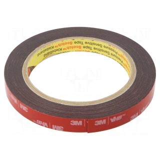 Tape: fixing | W: 12mm | L: 5.5m | Thk: 0.6mm | acrylic | 93°C,max.149°C