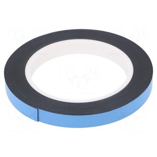 Tape: fixing | W: 12mm | L: 5m | Thk: 0.8mm | two-sided adhesive | acrylic