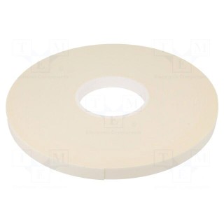 Tape: fixing | W: 15mm | L: 33m | Thk: 1mm | two-sided adhesive | white