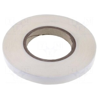 Tape: fixing | W: 15mm | L: 50m | Thk: 0.13mm | double-sided | acrylic