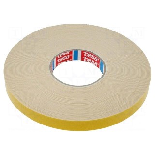 Tape: fixing | W: 19mm | L: 25m | Thk: 1100um | double-sided | acrylic