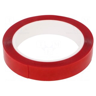 Tape: fixing | W: 19mm | L: 5.5m | Thk: 0.5mm | double-sided | acrylic