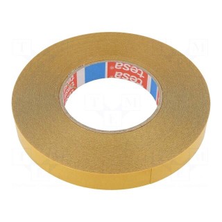 Tape: fixing | W: 19mm | L: 50000mm | Thk: 0.22mm | double-sided | 150%