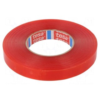 Tape: fixing | W: 19mm | L: 50m | Thk: 0.205mm | double-sided | max.100°C