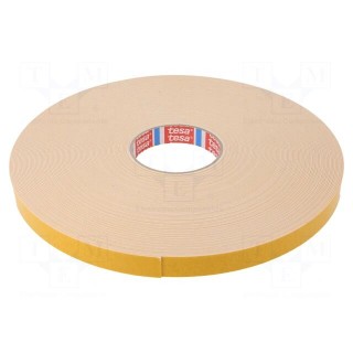 Tape: fixing | W: 19mm | L: 50m | Thk: 1150um | double-sided | acrylic