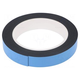 Tape: fixing | W: 19mm | L: 5m | Thk: 0.8mm | two-sided adhesive | acrylic