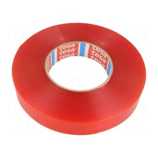 Tape: fixing | W: 25mm | L: 50m | Thk: 0.205mm | double-sided | max.100°C