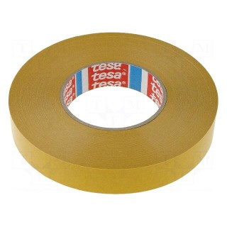 Tape: fixing | W: 25mm | L: 50m | Thk: 225um | double-sided | white | 60°C