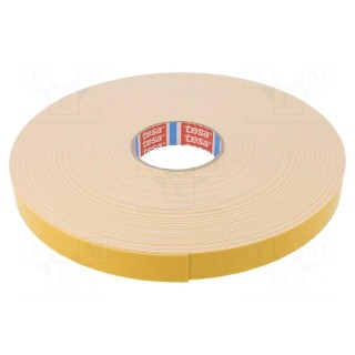 Tape: fixing | W: 25mm | L: 50m | Thk: 1.15mm | double-sided | acrylic