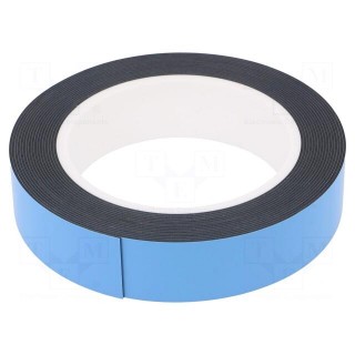 Tape: fixing | W: 25mm | L: 5m | Thk: 0.8mm | two-sided adhesive | acrylic