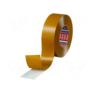 Tape: fixing | W: 50mm | L: 50m | Thk: 225um | double-sided | white | 20%