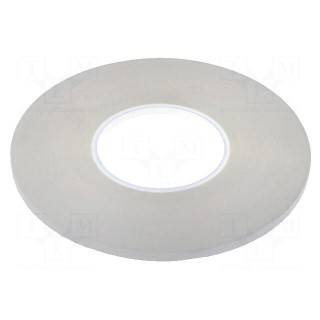 Tape: fixing | W: 6mm | L: 55m | Thk: 0.25mm | double-sided | acrylic