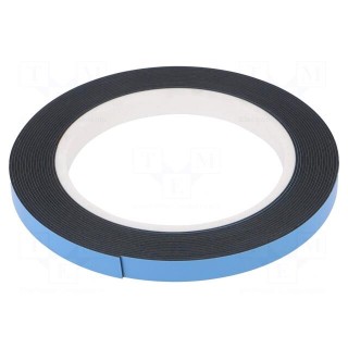 Tape: fixing | W: 9mm | L: 5m | Thk: 0.8mm | two-sided adhesive | acrylic