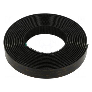 Tape: hook and loop | W: 25mm | L: 5m | Thk: 5.7mm | acrylic | black