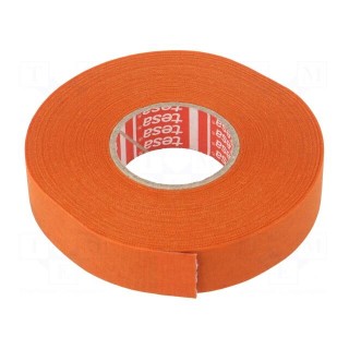 Fabric tape | PET wool | W: 19mm | L: 25m | orange
