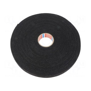 Tape: textile | W: 19mm | L: 25m | Thk: 860um | Automotive | rubber | black