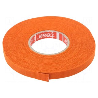 Fabric tape | PET wool | W: 9mm | L: 25m | orange