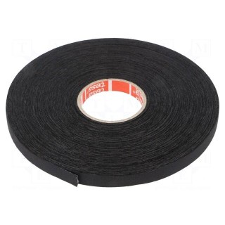 Tape: textile | W: 9mm | L: 50m | Thk: 260um | Automotive | rubber | black