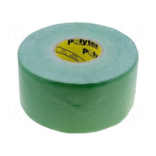 Tape: duct | W: 48mm | L: 25m | Thk: 0.25mm | green | natural rubber | 15%