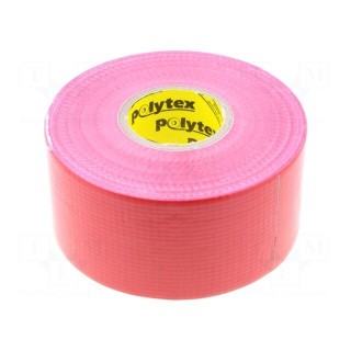 Tape: duct | W: 48mm | L: 25m | Thk: 0.25mm | red | natural rubber | 15%