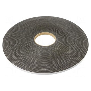 Tape: sealing | W: 10mm | L: 30m | Thk: 2mm | grey | rubber hot-melt | 130%