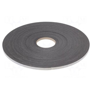 Tape: sealing | W: 10mm | L: 30m | Thk: 3mm | grey | rubber hot-melt | 130%