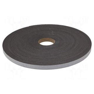 Tape: sealing | W: 20mm | L: 30m | Thk: 4mm | grey | rubber hot-melt | 130%