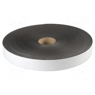 Tape: sealing | W: 40mm | L: 30m | Thk: 4mm | grey | rubber hot-melt | 130%