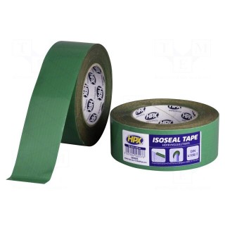 Tape: sealing | W: 50mm | L: 25m | Thk: 250um | green | acrylic | max.100°C