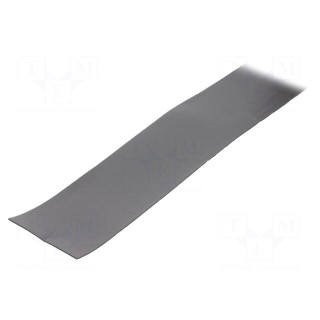 Tape: sealing | W: 95mm | L: 30m | Thk: 2mm | grey | rubber hot-melt | 130%