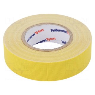Tape: masking | W: 19mm | L: 10m | yellow | 64N/cm | -30÷80°C | 10%