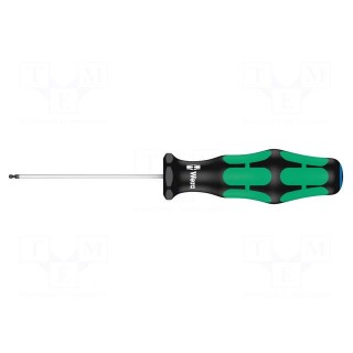 Screwdriver | hex key,spherical | HEX 1,5mm | Blade length: 60mm