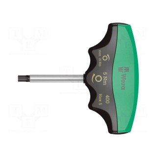 Screwdriver | Allen hex key | dynamometric | HEX 5mm | max.5Nm