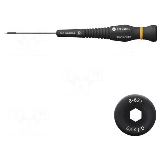 Screwdriver | hex key | precision | HEX 0,7mm | ESD