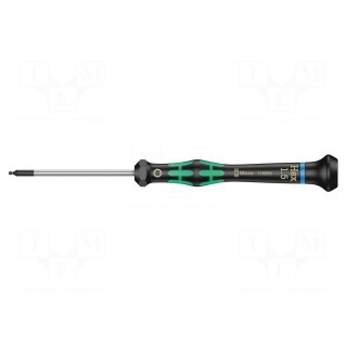 Screwdriver | hex key,spherical | precision | HEX 1,5mm