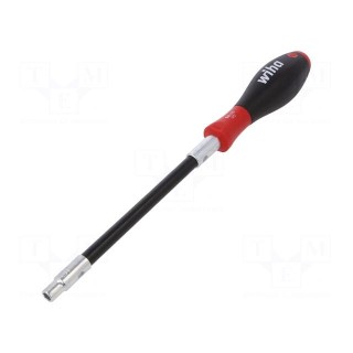 Screwdriver | hex socket | with flexible shaft | Overall len: 261mm