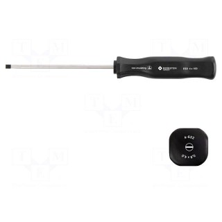 Screwdriver | slot | 4,0x0,8mm | ESD | Blade length: 100mm