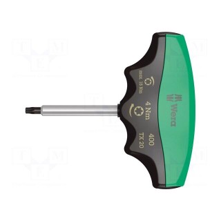 Screwdriver | Torx® | dynamometric | TX20 | Blade length: 60mm