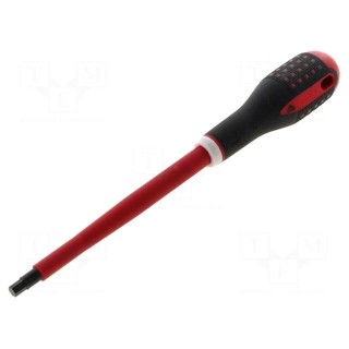 Screwdriver | insulated | hex key | HEX 6mm | Blade length: 100mm