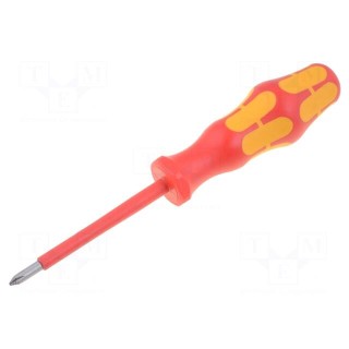 Screwdriver | insulated | Phillips | PH1 | Blade length: 80mm | 1kVAC