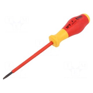 Screwdriver | insulated | slot | 4,0x0,8mm