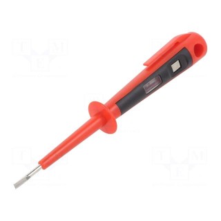 Voltage tester | insulated | slot | 150mm | 100÷500VAC