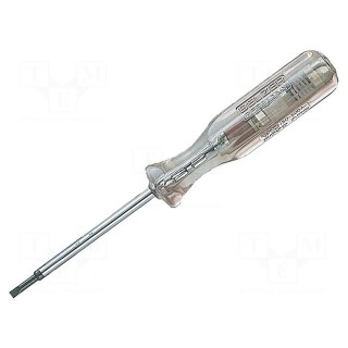 Voltage tester | insulated | slot | 3,5x0,5mm | Blade length: 77mm