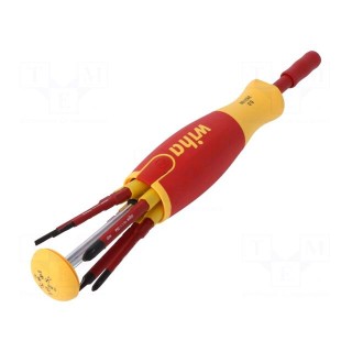 Kit: screwdriver | 6pcs | insulated | 1kVAC | Phillips,slot | blister