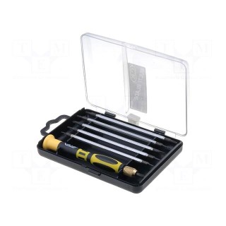 Kit: screwdriver bits | Phillips,flat,Torx | Holder length: 115mm