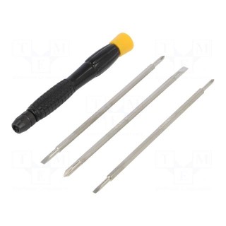 Kit: screwdriver bits | Phillips,slot