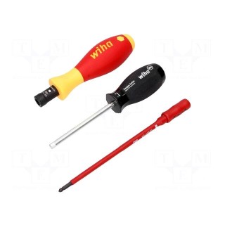Kit: screwdrivers | dynamometric,adjustable | 1kVAC | 138mm | 6mm