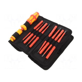 Kit: screwdrivers | Pcs: 15 | Series: Kraftform Kompakt VDE | 1.2÷3Nm