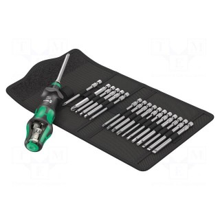 Kit: screwdrivers | hex key,square,Phillips,slot,Torx® | case