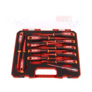 Kit: screwdrivers | insulated | Phillips,Pozidriv®,slot,Torx®